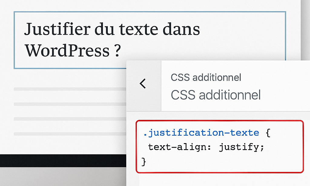 Comment justifier du texte dans WordPress en  2025 ?